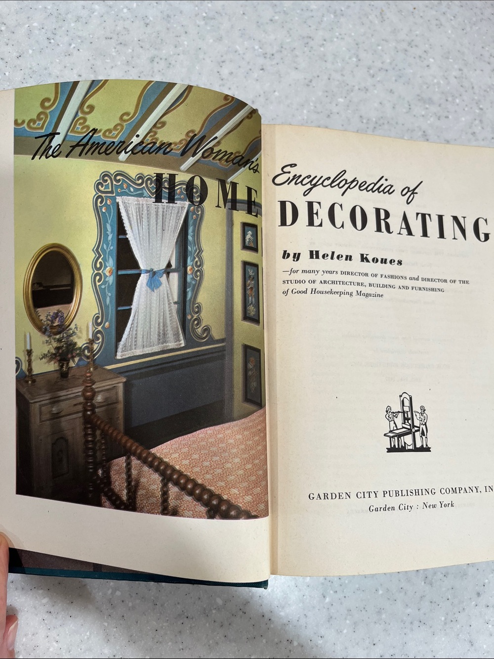 Vtg 1948 The American Woman's Encyclopedia Home Decorating MCM Interior Design